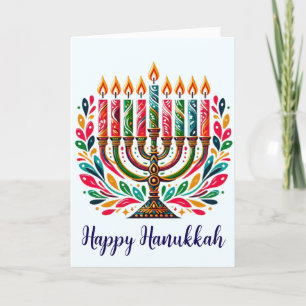 Hanukkah Festival Of Lights Holiday Card