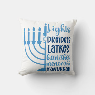 Hanukkah Festive Design Decor Cushion