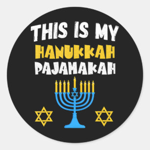 Hanukkah for Family Chanukah Funny Hanukkah Classic Round Sticker