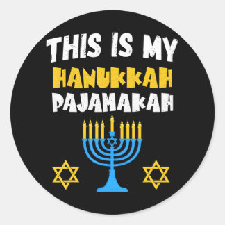 Hanukkah for Family Chanukah Funny Hanukkah Classic Round Sticker