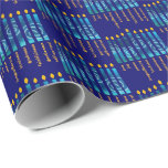 HANUKKAH Fruit of the Spirit Christian Wrapping Paper<br><div class="desc">Stylish HANUKKAH Fruit of the Spirit Christian Wrapping Paper, especially designed with the menorah of Hanukkah and the nine-fold fruit of the Holy Spirit of the Christian faith: love, joy, peace, longsuffering, kindness, goodness, faithfulness, self-control. This Hanukkah wrapping paper would make a great way of presenting your gifts for Messianic...</div>