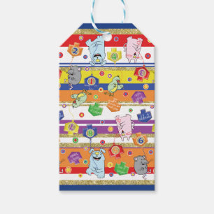 Hanukkah Gift Tags Mouse and Friends