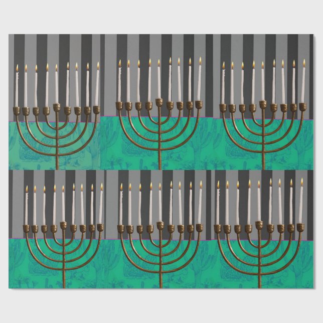 Hanukkah Gift Wrap (Flat)