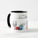 Hanukkah Gifts & Menorah Holiday Coffee Mug<br><div class="desc">Personalise the custom text above. You can find additional coordinating items in our "Hanukkah Gifts and a Menorah" collection.</div>