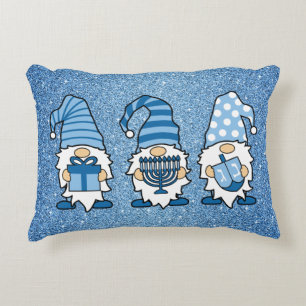 Hanukkah Gnomes Trio Decorative Cushion