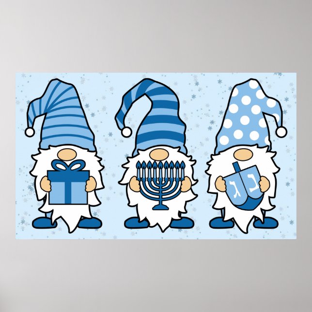 Hanukkah Gnomes Trio Poster (Front)