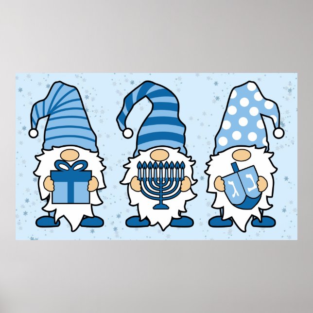 Hanukkah Gnomes Trio Poster (Front)