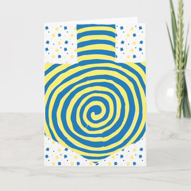 Hanukkah Greeting Card Personalise Option (Front)