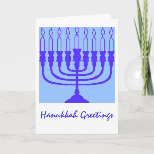 Hanukkah Greetings Holiday Card