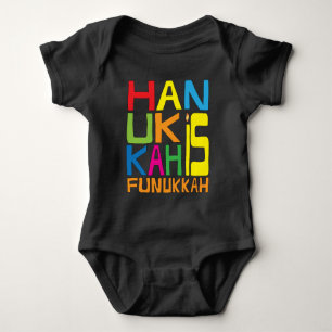 Hanukkah "Hanukkah Is Funukkah" Baby Bodysuit