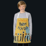 Hanukkah Happy Dancing Candles Apron<br><div class="desc">Hanukkah Happy Dancing Candles Apron. Personalise by deleting text and adding your own. Use your favourite font style, colour, and size. Be sure to choose the size and strap colour. All design elements can be transferred to other Zazzle products and edited. Happy Hanukkah! Thanks for stopping by. Much appreciated! Size:...</div>