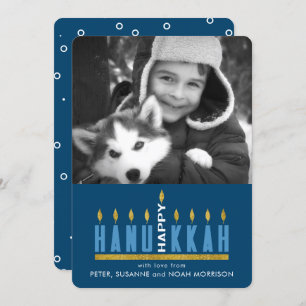 Hanukkah   Happy Hanukkah Menorah Photo Card