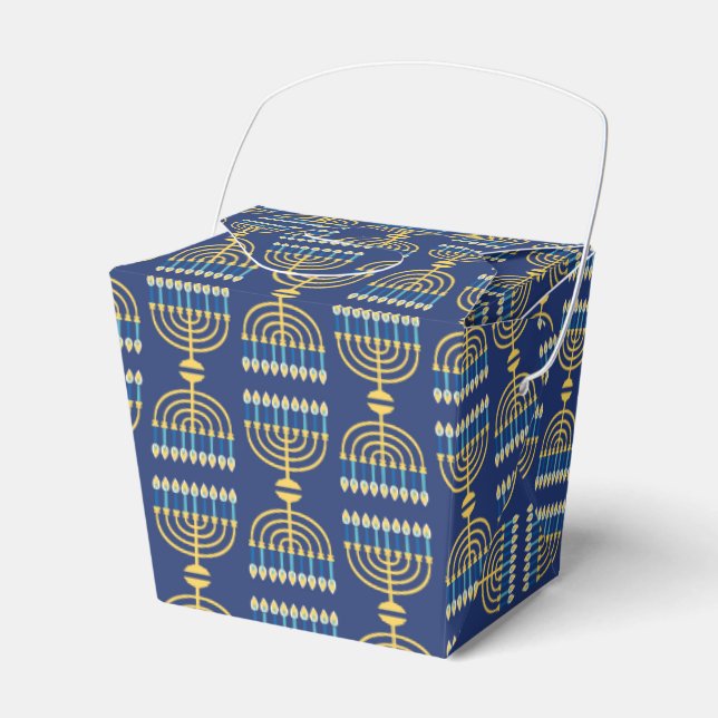 Hanukkah Holiday Favour Box (Front Side)