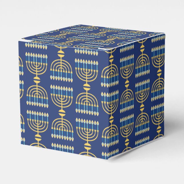 Hanukkah Holiday Favour Box (Front Side)