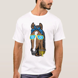 Hanukkah Horse Chanukah Jewish Equestrian Women Gi T-Shirt