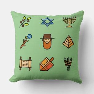 Hanukkah Icons   Hanukkah Festival Cushion