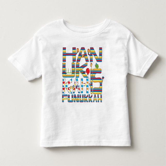"Hanukkah Is Funukkah" Toddler Fleece Sweatshirt Toddler T-Shirt (Front)