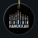 Hanukkah Jewish Holiday Menorah Jew Ceramic Tree Decoration<br><div class="desc">Menorah celebration,  latke and light,  Jewish holiday 2025,  festival of lights,  traditional Hanukkah spirit,  dreidel joy,  shalom and pride,  family holiday warmth,  candle lighting culture,  Jewish winter celebration</div>