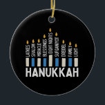 Hanukkah Jewish Holiday Menorah Jew Ceramic Tree Decoration<br><div class="desc">Menorah celebration, latke and light, Jewish holiday 2025, festival of lights, traditional Hanukkah spirit, dreidel joy, shalom and pride, family holiday warmth, candle lighting culture, Jewish winter celebration</div>