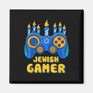Hanukkah Jewish Video Game Controller Gamer Chanuk Magnet