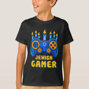 Hanukkah Jewish Video Game Controller Gamer Chanuk T-Shirt