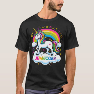 Hanukkah Jewnicorn Funny Jewish Unicorn T-Shirt