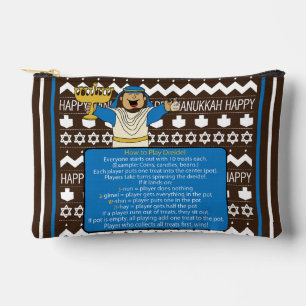 Hanukkah Judah Maccabee Dreidel Accessory Pouch