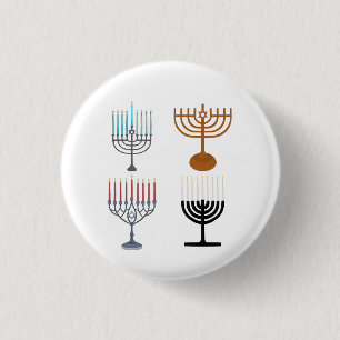 Hanukkah Judaism Jew Religion 3 Cm Round Badge
