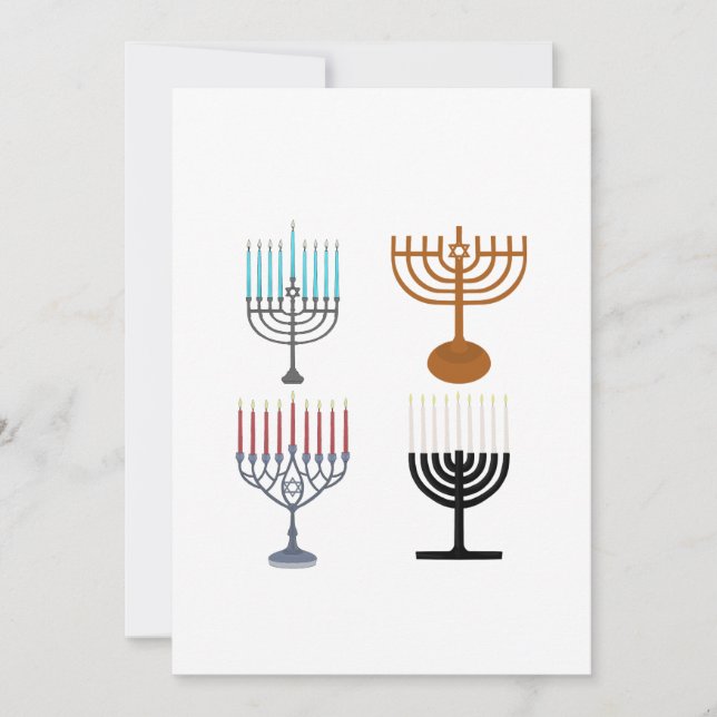 Hanukkah Judaism Jew Religion Invitation (Front)