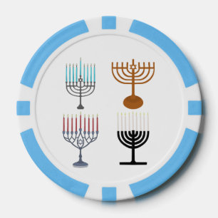 Hanukkah Judaism Jew Religion Poker Chips