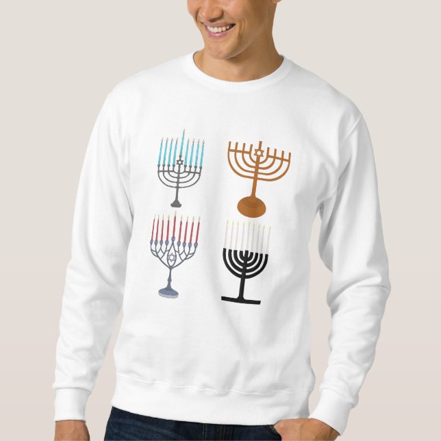 Hanukkah Judaism Jew Religion Sweatshirt (Front)
