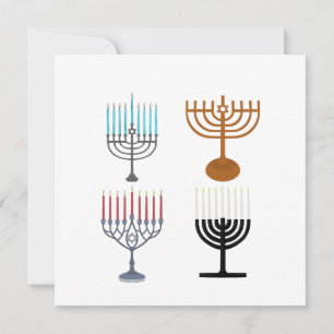 Hanukkah Judaism Jew Religion Thank You Card