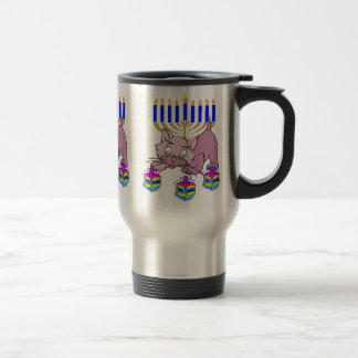 Hanukkah Kitty Travel Mug