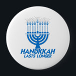 HANUKKAH LASTS LONGER -.png 10 Cm Round Badge<br><div class="desc">GLBT SHIRTS If life were a T-shirt, it would be totally Gay! Browse over 1, 000 GLBT Humour, Pride, Equality, Slang, & Marriage Designs. The Most Unique Gay, Lesbian Bi, Trans, Queer, and Intersexed Apparel on the web. Everything from GAY to Z @ www.GlbtShirts.com FIND US ON: THE WEB: http://www.GlbtShirts.com...</div>