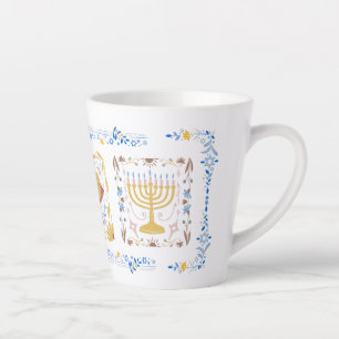 Hanukkah Latte Mug