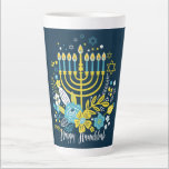 Hanukkah Latte Mug<br><div class="desc">Hanukkah Latte Mug
If you  like drinking coffee a latte,  not just a little,  then this mug is for you! Stylish and ready for your customisations,  it will easily become an essential part of your day.</div>