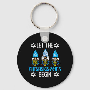 Hanukkah Let Shenanignome Begin Chanukah Gnome Men Key Ring