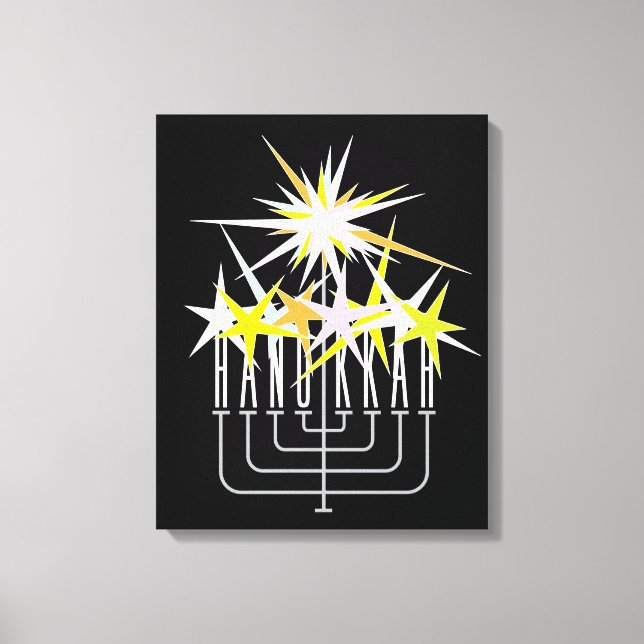 Hanukkah Lights Canvas Print (Front)
