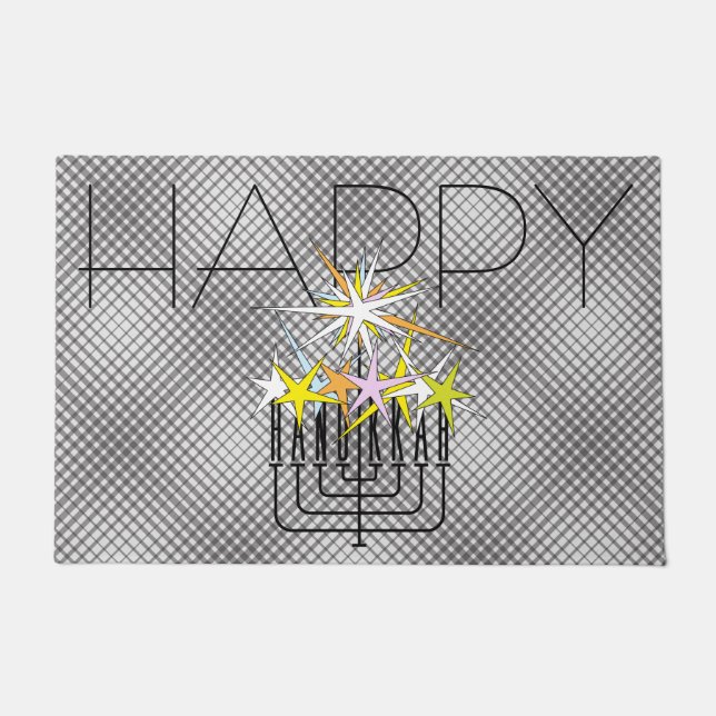 HANUKKAH LIGHTS DOORMAT (Front)