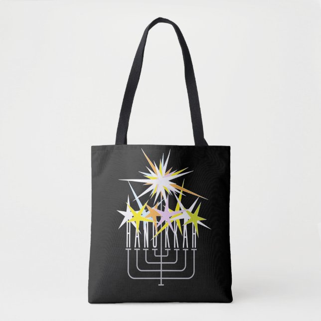 Hanukkah Lights Tote Bag (Front)