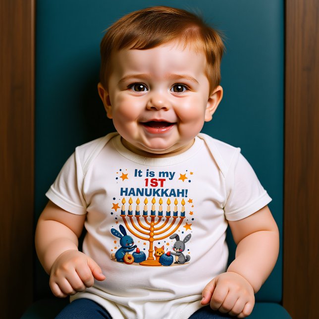 Hanukkah Lit with Littles Baby Bodysuit (Hanukkah Lit with Littles Baby Bodysuit)