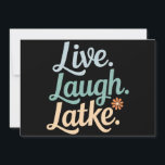 Hanukkah Live Laugh Latke Funny Holiday Family Card<br><div class="desc">Hanukkah Live Laugh Latke Funny Holiday Family</div>