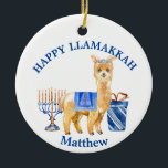 Hanukkah LLama Happy Llamakkah funny<br><div class="desc">This design was created though digital art. It may be personalized in the area provided or customizing by changing the photo or added your own words. Contact me at colorflowcreations@gmail.com if you with to have this design on another product. Purchase my original abstract acrylic painting for sale at www.etsy.com/shop/colorflowart. See...</div>