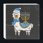 Hanukkah Llama Menorah Chanukah Alpaca Cute Gift Wooden Box Sign<br><div class="desc">Hanukkah Llama Menorah Chanukah Alpaca Cute Women Girls Gift. Llama birthday gift,  Llamas Animal Lover Gift,  Cool Llama gift !!</div>