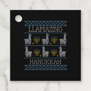 Hanukkah - Llamazing Hanukkah Favour Tags