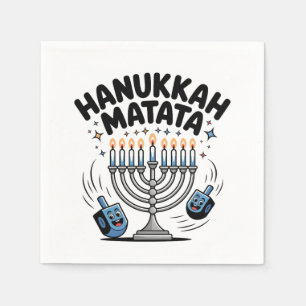 Hanukkah Matata Funny Jewish Hanukkah Napkin