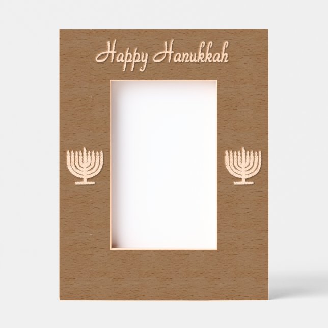 Hanukkah Menorah 4Sarah Laser Etched Frames (Front)