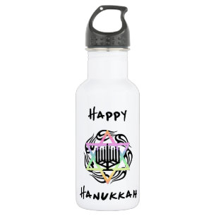 Hanukkah Menorah 532 Ml Water Bottle