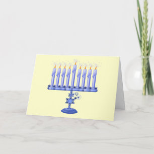 Hanukkah Menorah (customisable) Holiday Card