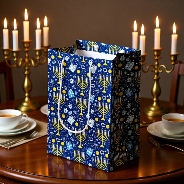 Hanukkah Menorah Gift Bag (Creator Uploaded)